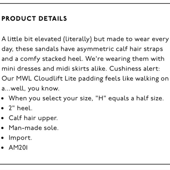 Madewell NWT Alyssa Sandal. NO BOX, size 7.5 - Picture 4 of 4